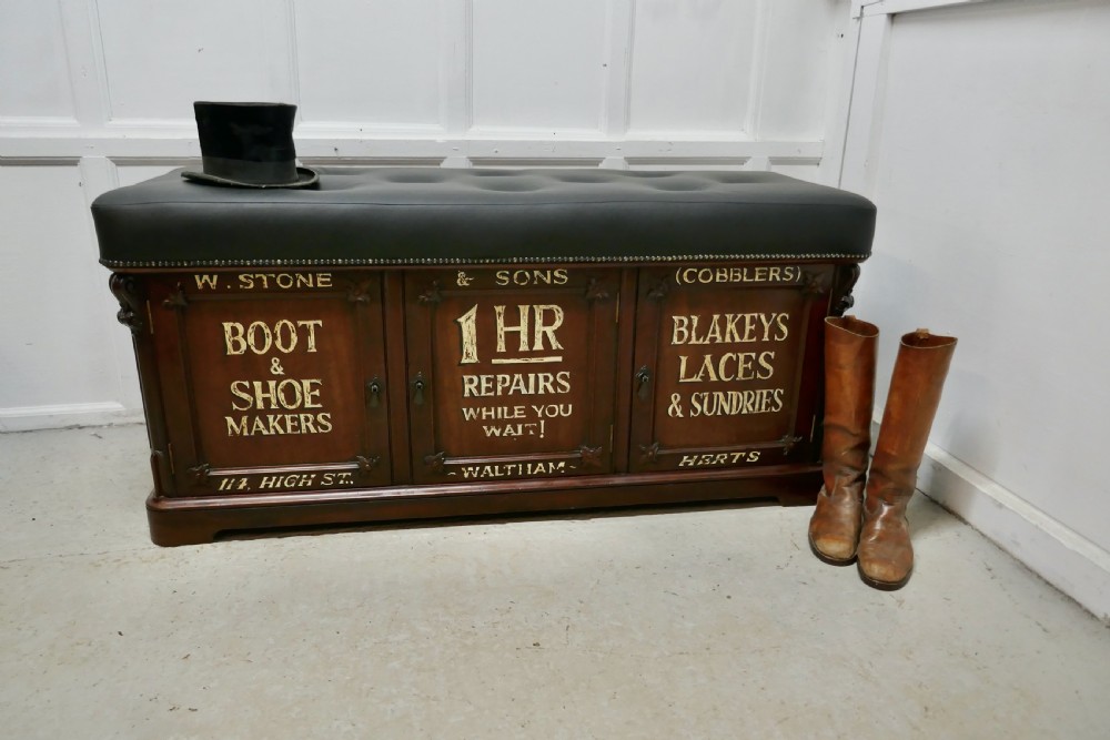 Window Seat Boot Cupboard Shop Display Bench Storage View VI