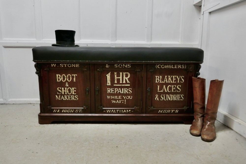 Window Seat Boot Cupboard Shop Display Bench Storage View VII