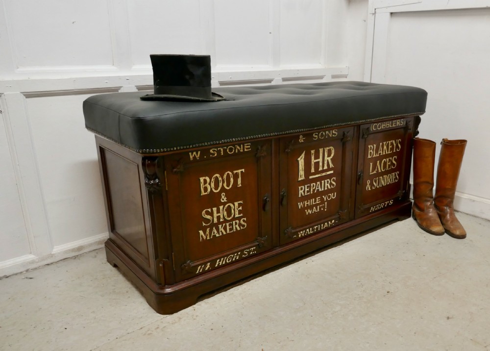 Window Seat Boot Cupboard Shop Display Bench Storage View VIII