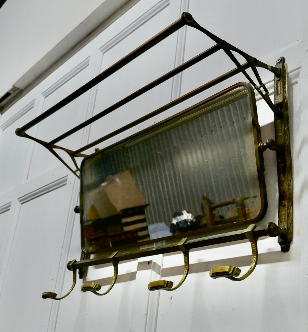 French Art Deco Odeon Style Pullman Mirror From a Train  View VI