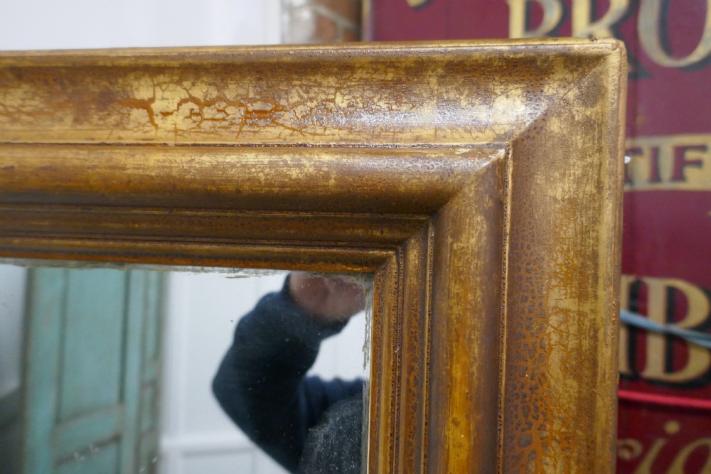 A 19th Century Large French Shabby Gilt Mirror View V