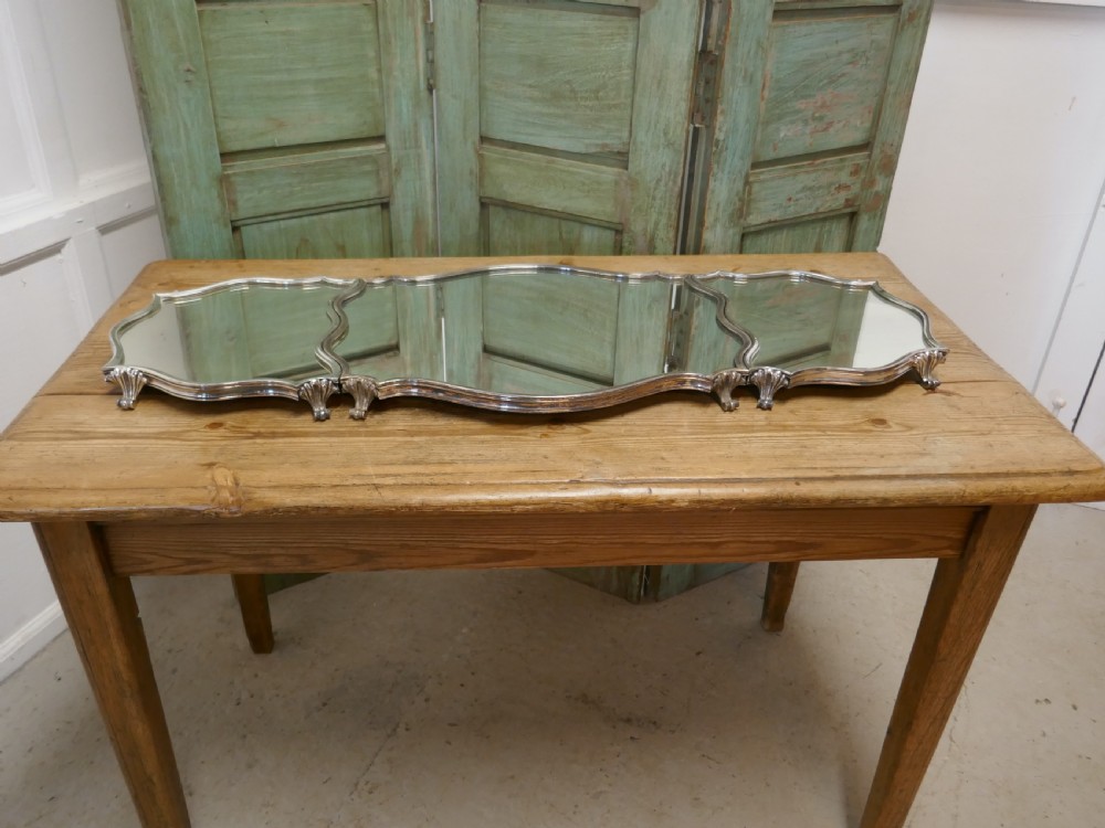 Art Deco French Silver Sideboard Trio Tray