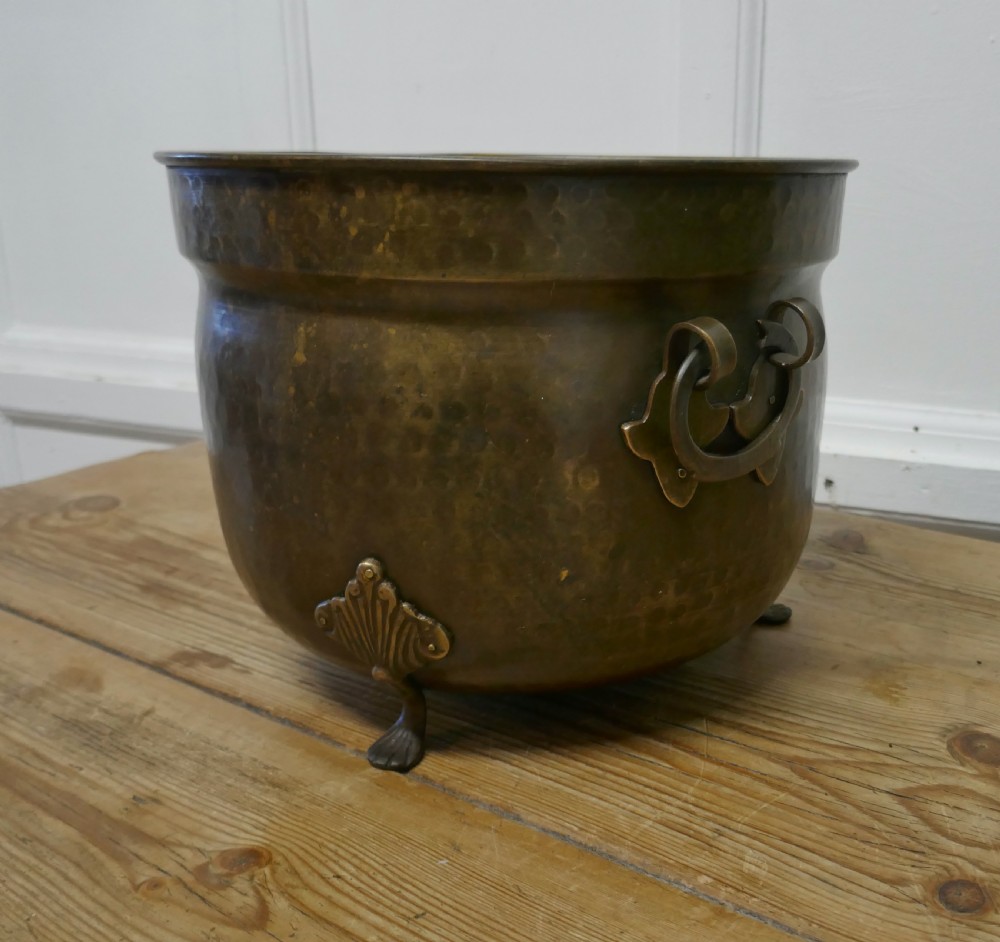 Brass Arts and Crafts Jardiniere   View II