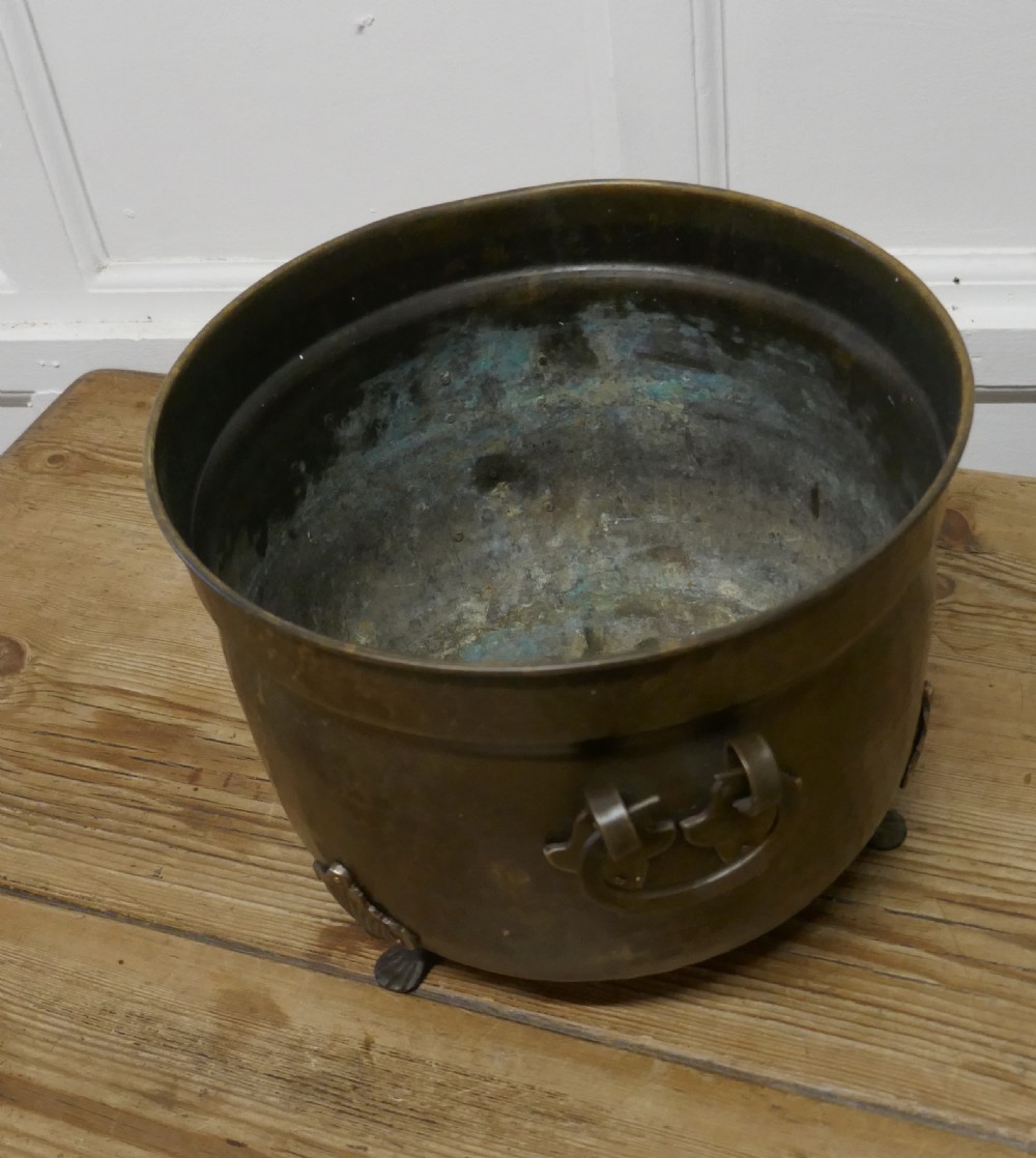 Brass Arts and Crafts Jardiniere   View III