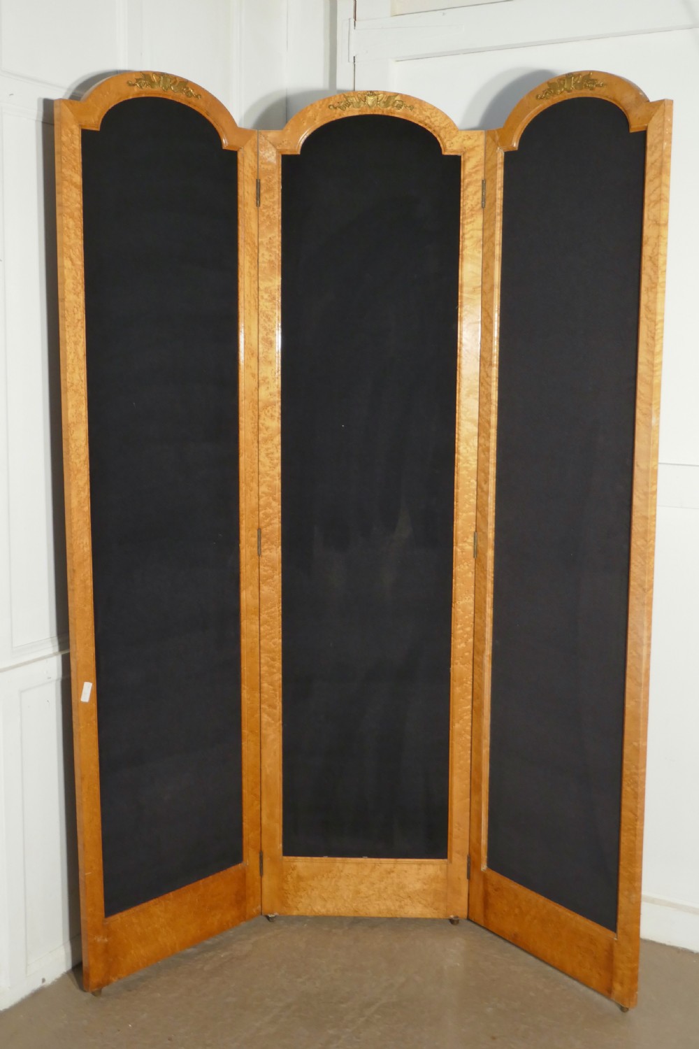 3 Fold Art Deco Dressing Screen,  