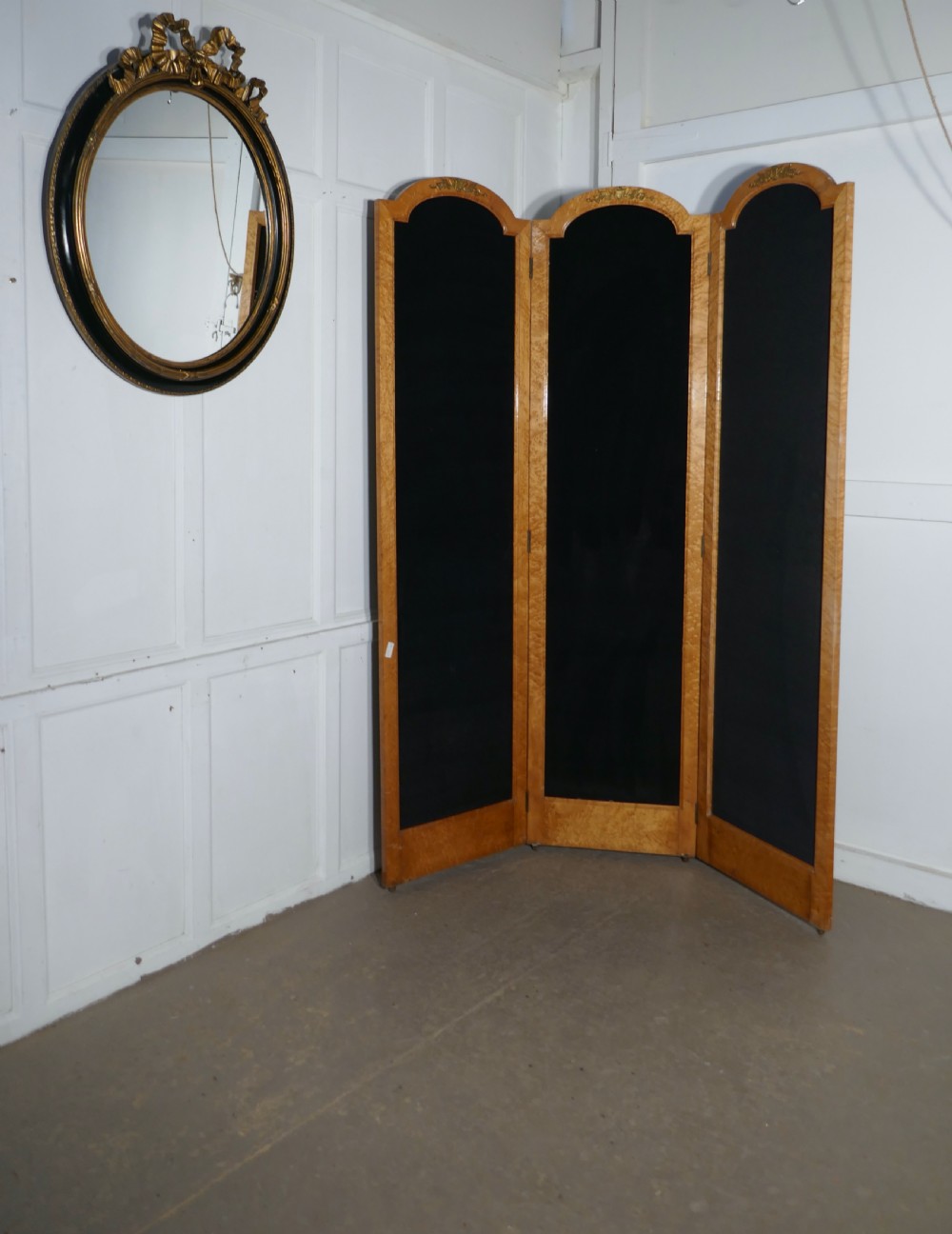 3 Fold Art Deco Dressing Screen,   View II