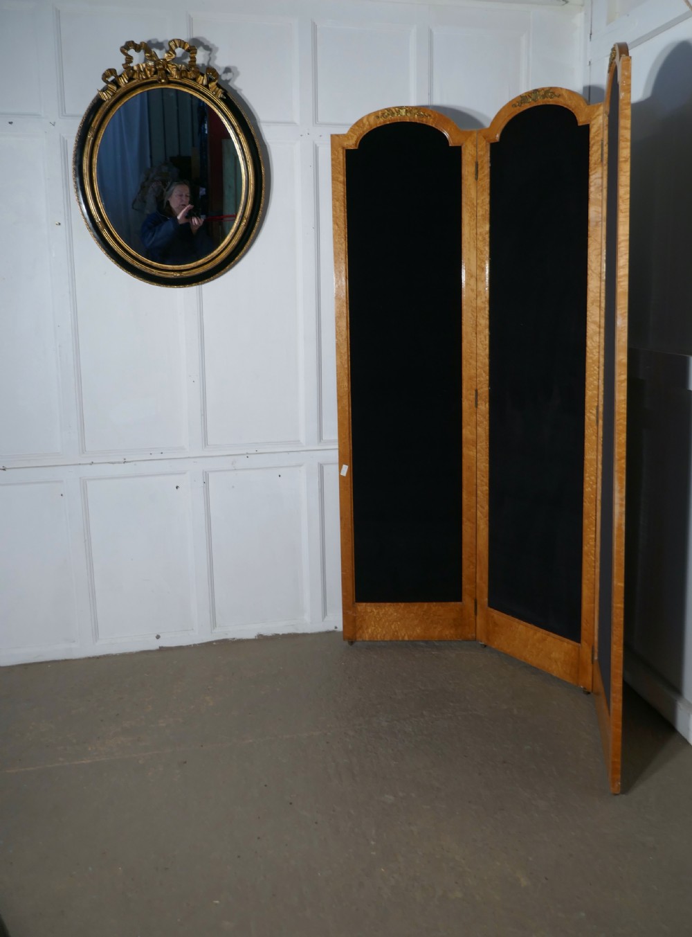 3 Fold Art Deco Dressing Screen,   View IV