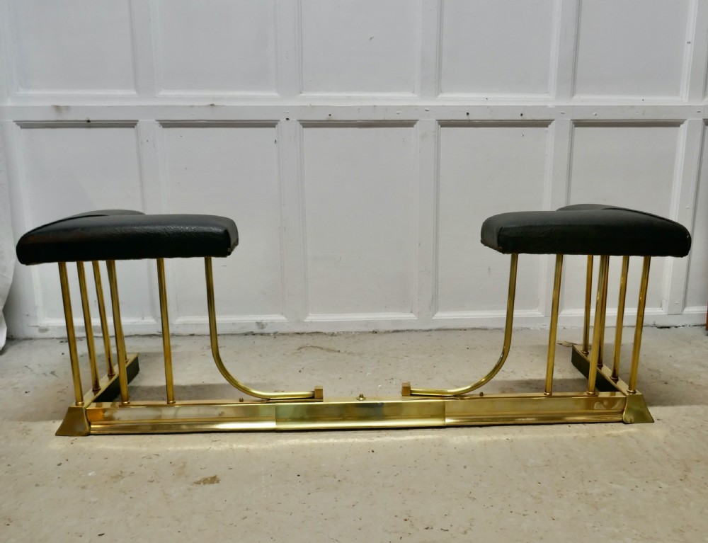 Good Quality Brass and Leather Club Fender View IV
