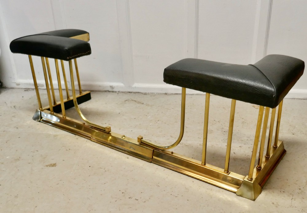 Good Quality Brass and Leather Club Fender View VI