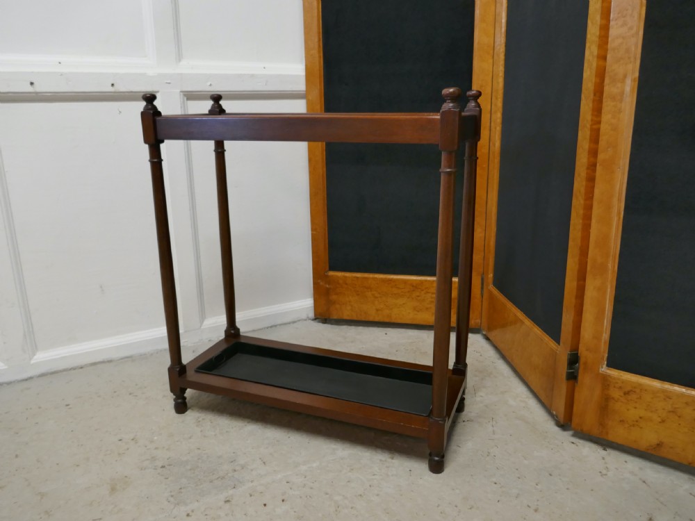 A Victorian Mahogany Stick and Umbrella Hall Stand