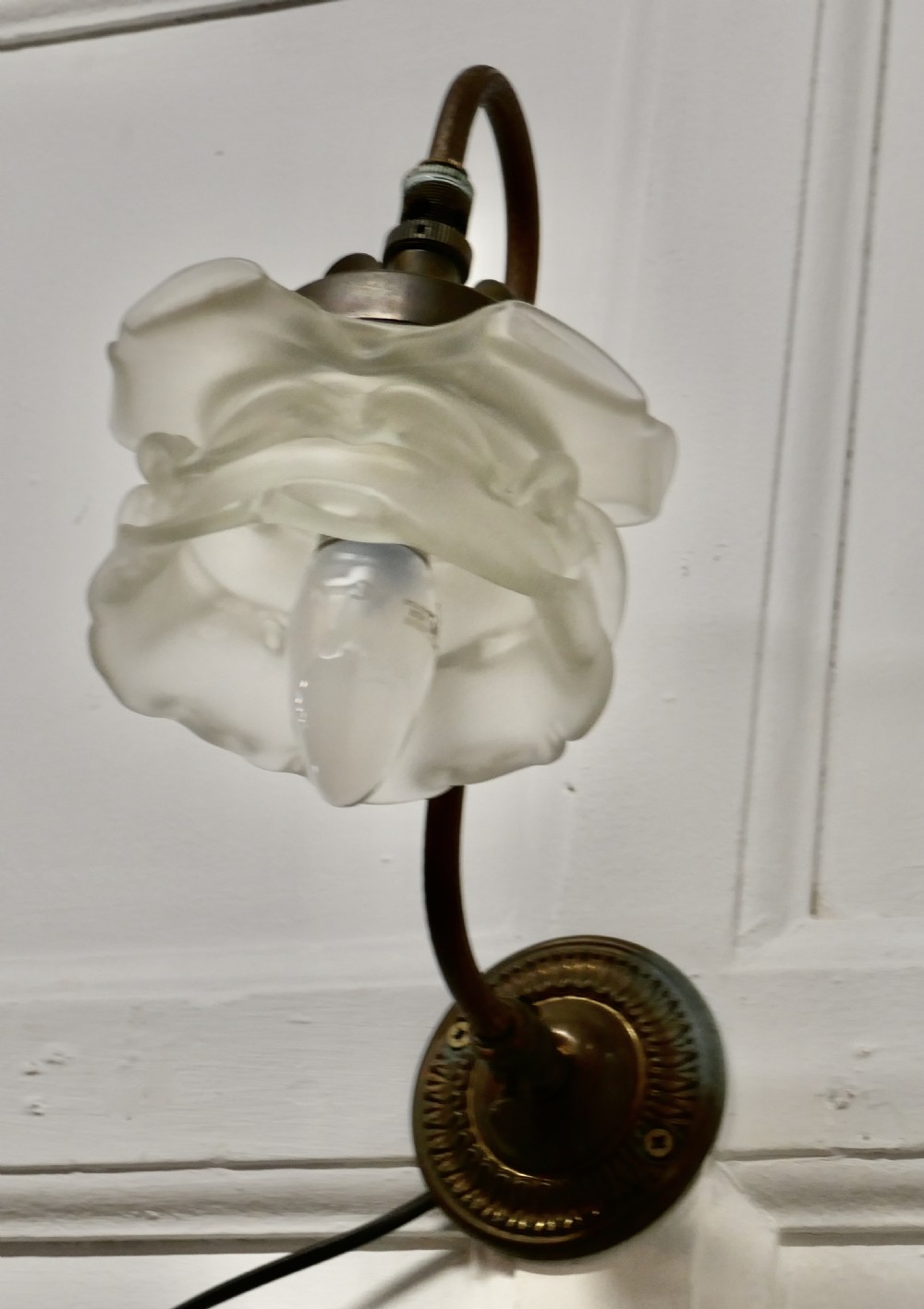  Victorian Wall Light with Flower Shade View VI