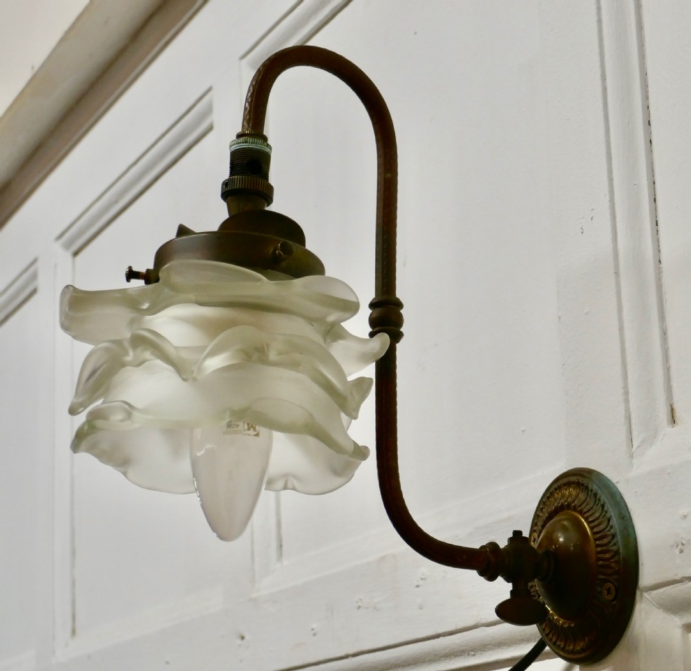  Victorian Wall Light with Flower Shade View VIII