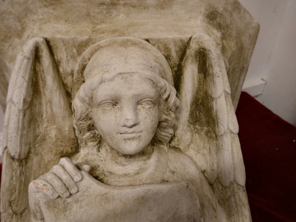 Winged Angel, Weathered Wall Bracket View VI