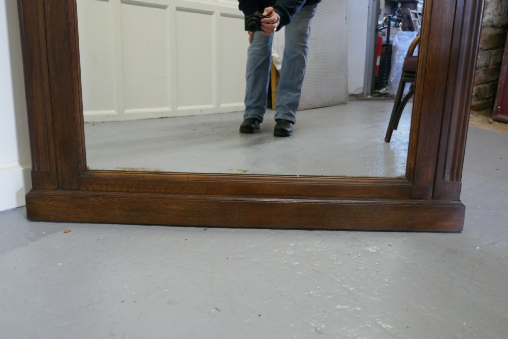 A Large French Carved Oak Wall Mirror View V