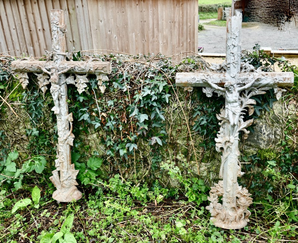 A Large Architectural French Cast Iron Cross, View V