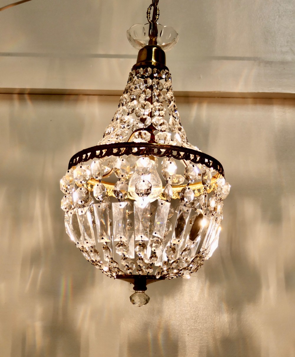 French Empire Style Tent Chandelier View III
