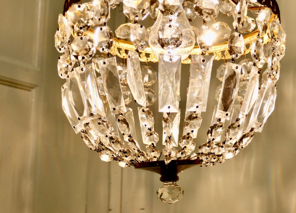 French Empire Style Tent Chandelier View V