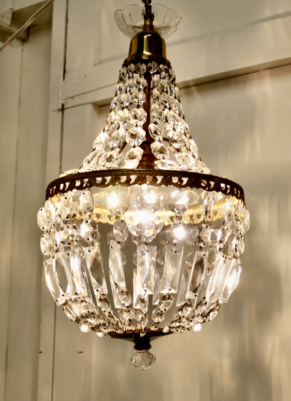 French Empire Style Tent Chandelier View VI