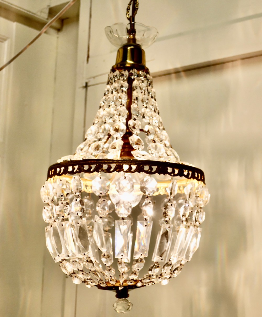 French Empire Style Tent Chandelier View VIII