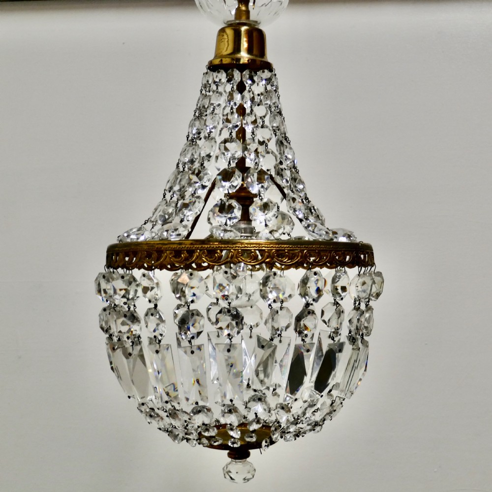 French Empire Style Tent Chandelier View IX