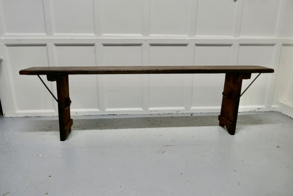 Very Rustic Folding Farmhouse Kitchen Bench View II