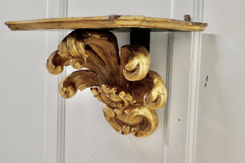 A 19th Century Carved Gilt Wall Bracket  View III