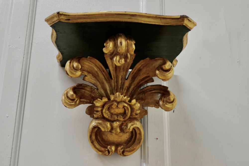 A 19th Century Carved Gilt Wall Bracket  View VII
