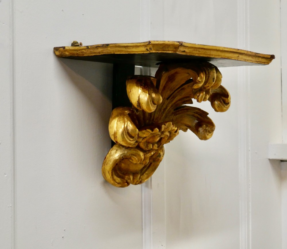 A 19th Century Carved Gilt Wall Bracket  View IX