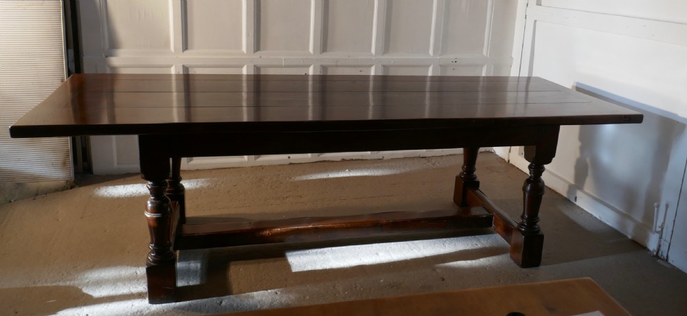 Superior Quality Oak Refectory Dining Table View II