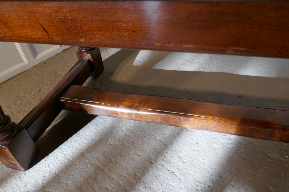 Superior Quality Oak Refectory Dining Table View IX