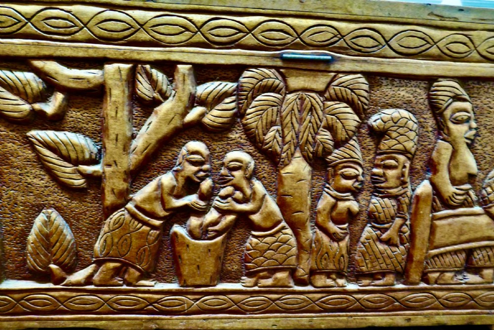 Large Carved Camphor Wood Chest View IX