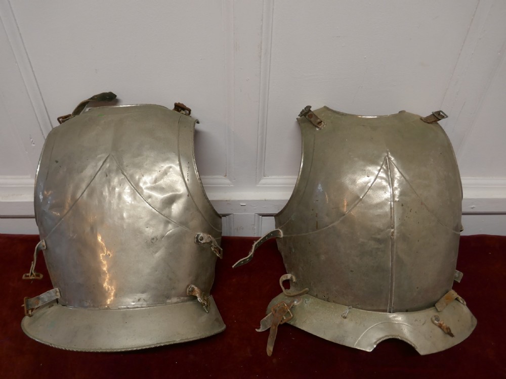19th C French Vintage Armour, Brest Plate and Back Plate 
