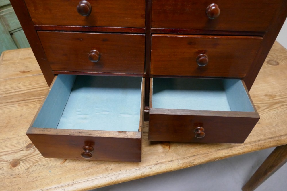 10 Drawer Mahogany Collectors Filing Cabinet,  View VI