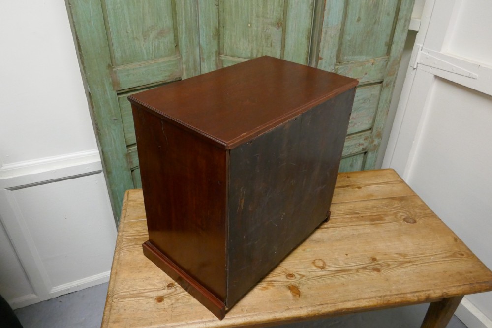 10 Drawer Mahogany Collectors Filing Cabinet,  View VIII