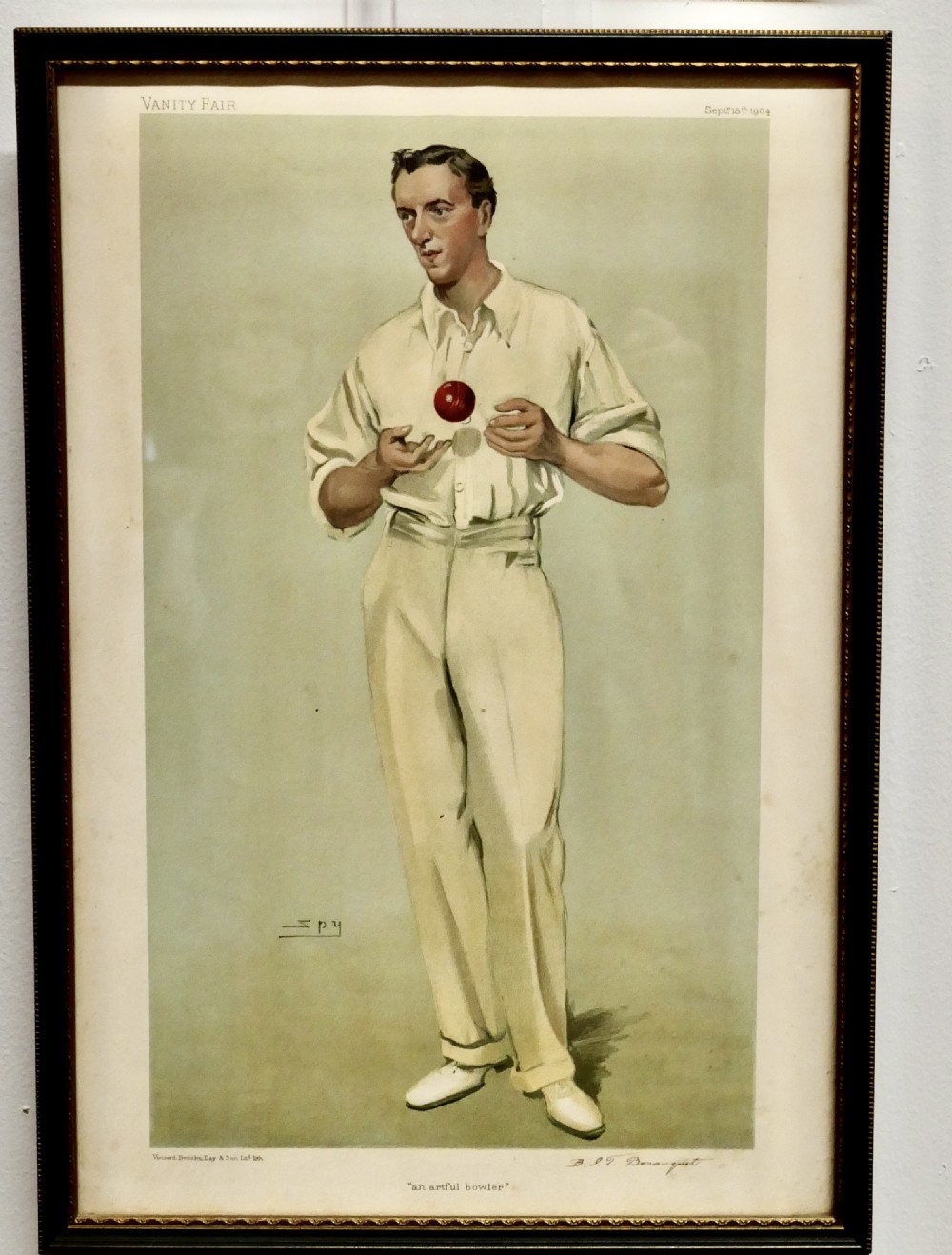 Collection of 4 Vanity Fair Cricketing  Themed “Spy”Prints View IV