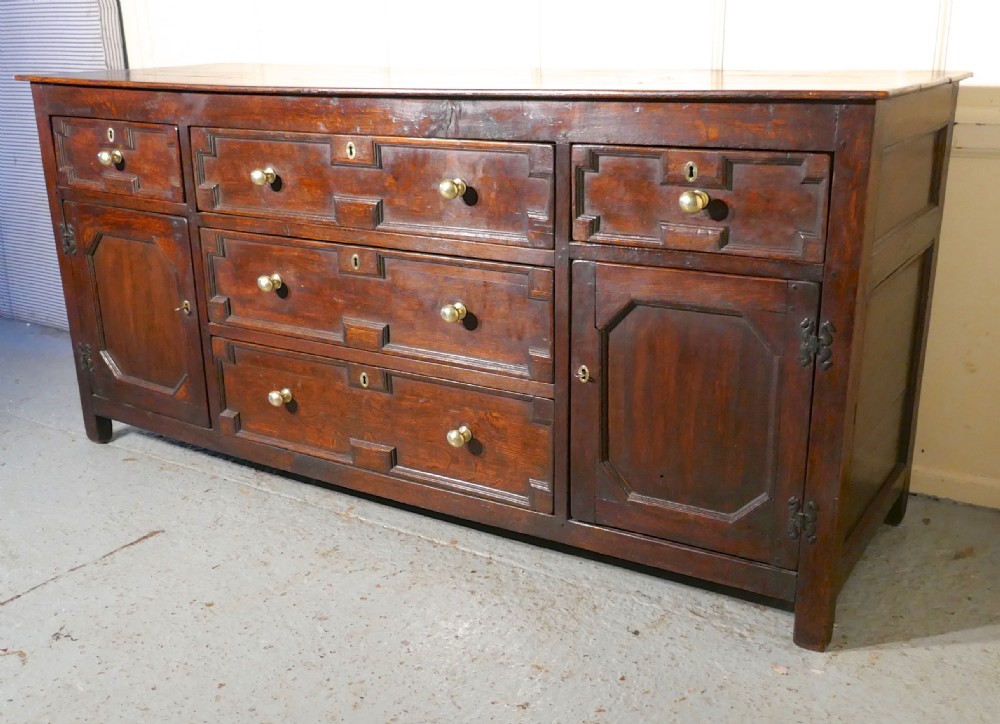 18th Century Oak Long Dresser Base View III