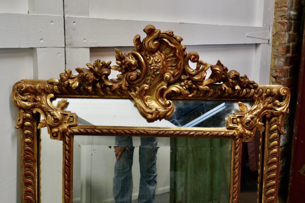 A Stunning Napoleon III French Cushion Mirror View II