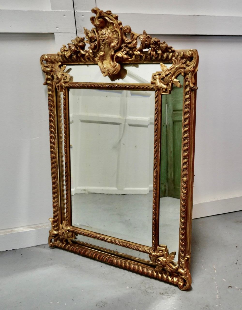 A Stunning Napoleon III French Cushion Mirror View III