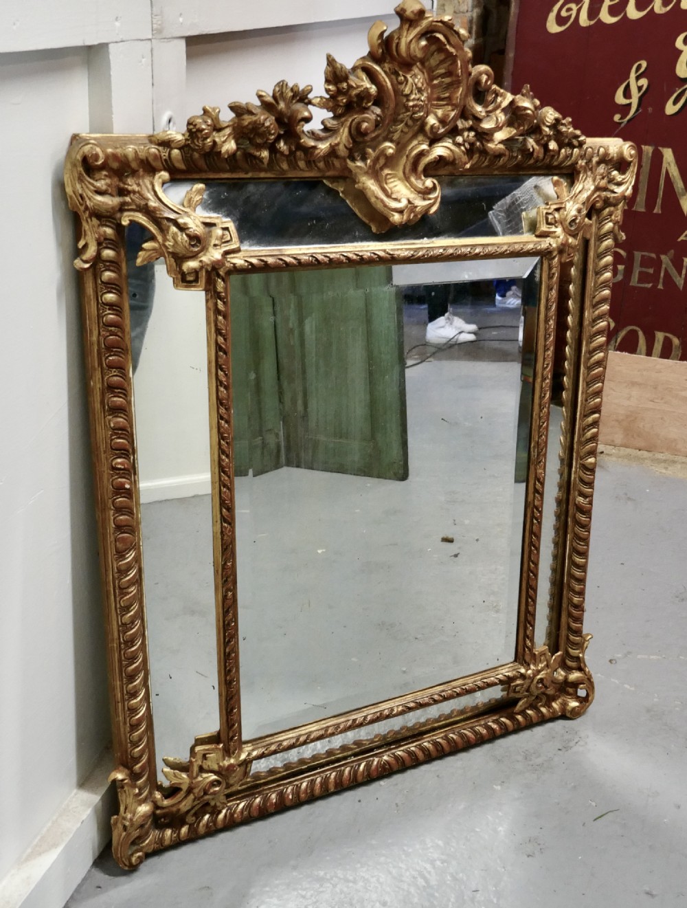 A Stunning Napoleon III French Cushion Mirror View IV
