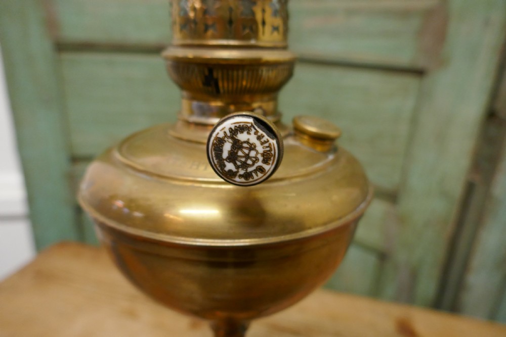 German Brass Oil Lamp by FHRICH GRIFTZ, BERLIN View V