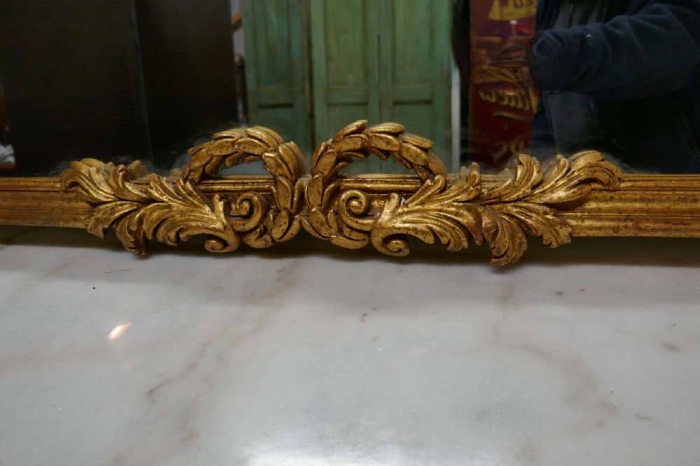 19th Century French Marble Top Gilt Centre Table and Matching Wall Mirror  View XI