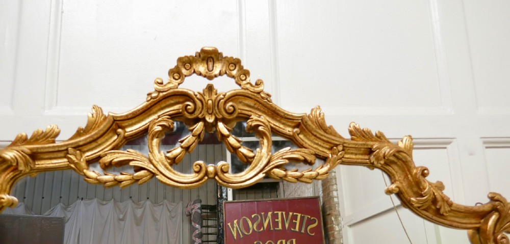 19th Century French Marble Top Gilt Centre Table and Matching Wall Mirror  View XII