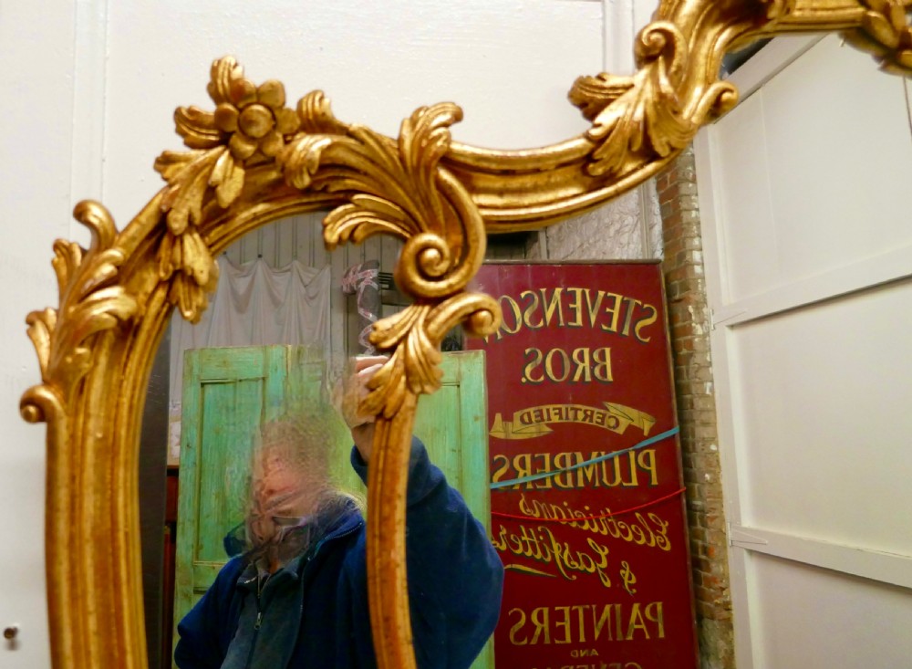19th Century French Marble Top Gilt Centre Table and Matching Wall Mirror  View XIV