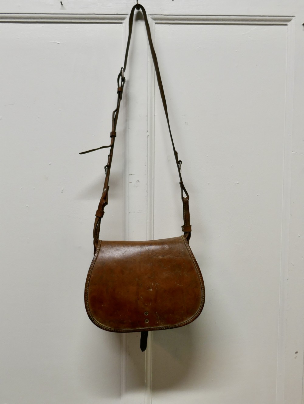 A 19th Century Leather Game Bag and Cartridge Case, Shooting, Hunting