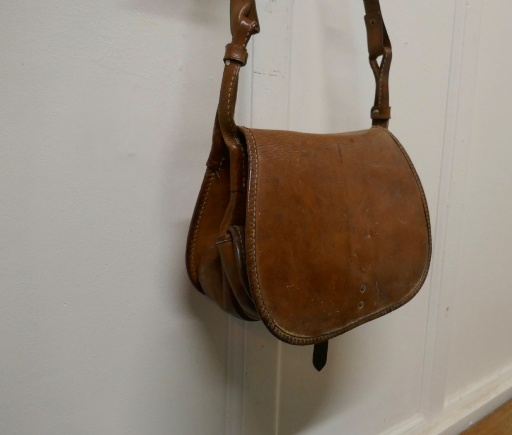 A 19th Century Leather Game Bag and Cartridge Case, Shooting, Hunting View II