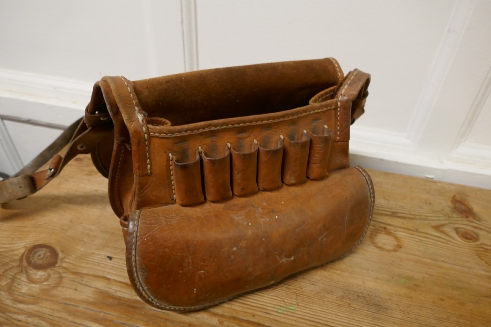 A 19th Century Leather Game Bag and Cartridge Case, Shooting, Hunting View IV