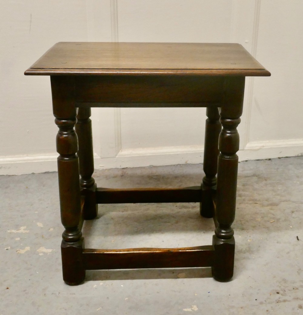 19th Century Oak Joint Stool View IV