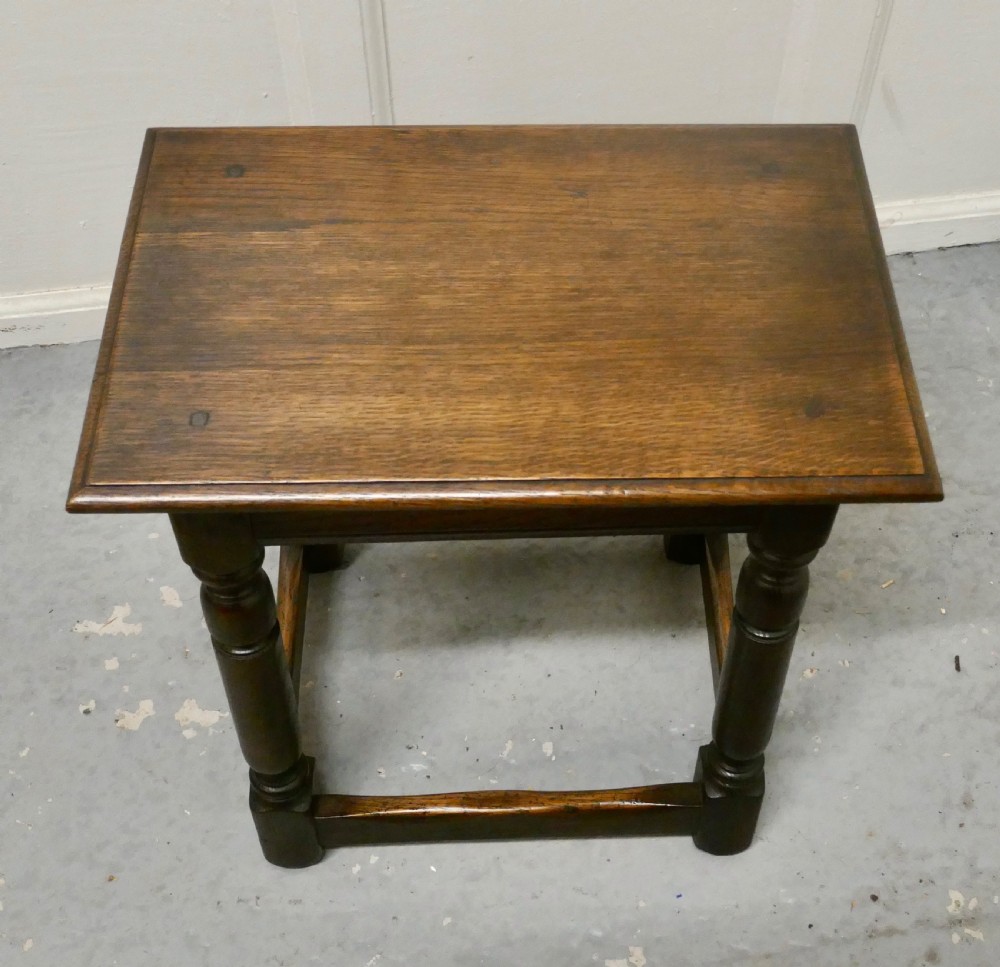 19th Century Oak Joint Stool View V