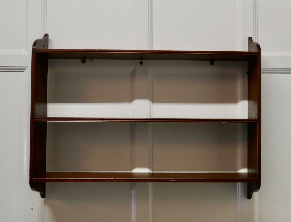 Mahogany Wall Hanging Book Shelf 