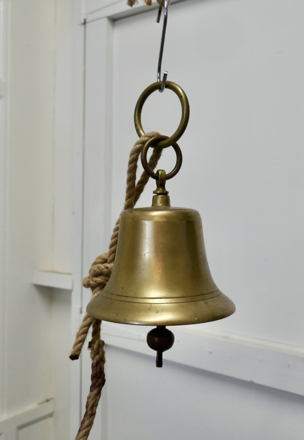 19th Century Ships Bell with Broad Arrow Stamp 